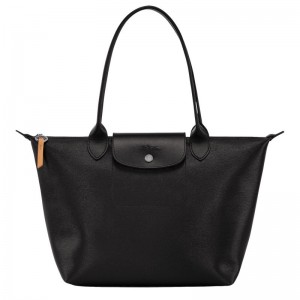 Longchamp Le Pliage City M Tote Tassen Dames Zwart | 2510-HJNYK