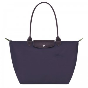 Longchamp Le Pliage Green L Tote Tassen Dames Donkerblauw | 0573-DAUOK