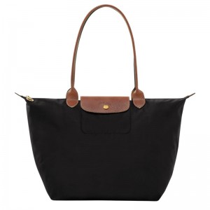 Longchamp Le Pliage Original L Tote Tassen Dames Zwart | 9342-JSTEW