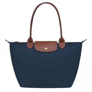 Longchamp Le Pliage Original M Tote Tassen Dames Donkerblauw | 4751-NGJDL