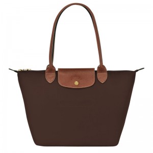 Longchamp Le Pliage Original M Tote Tassen Dames Chocola | 2843-ISCON