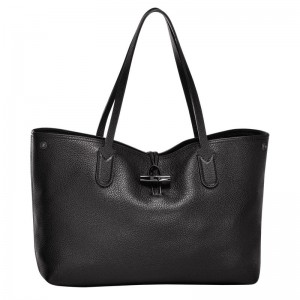 Longchamp Roseau Essential L Tote Tassen Dames Zwart | 8230-YNLJW