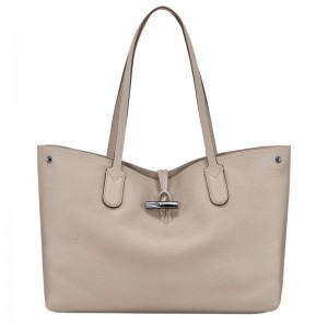 Longchamp Roseau Essential L Tote Tassen Dames Grijs | 7128-YKDMX