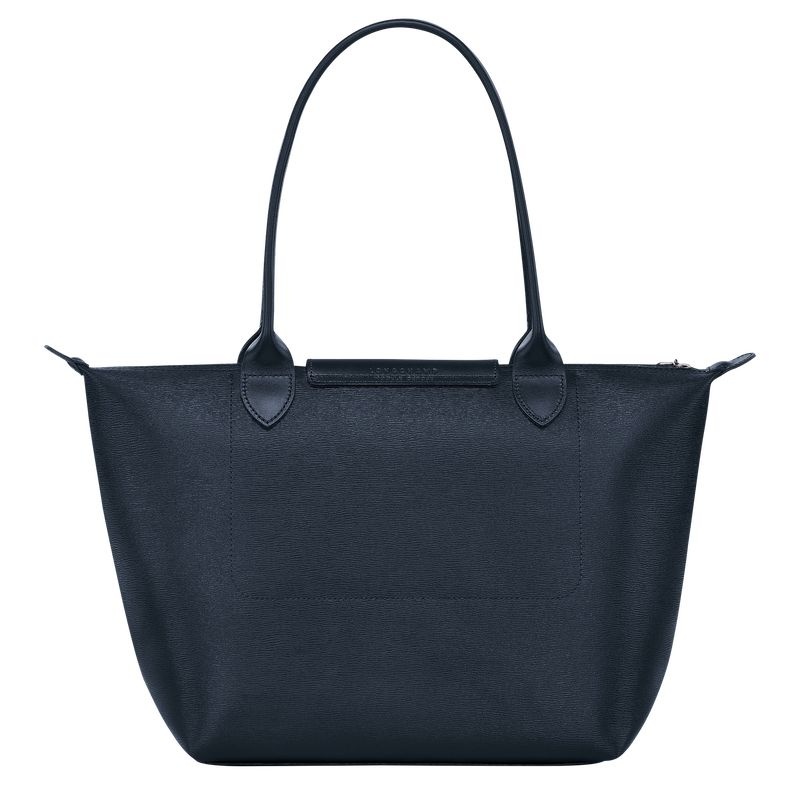 Longchamp Le Pliage City M Tote Tassen Dames Donkerblauw | 7098-SCEXB