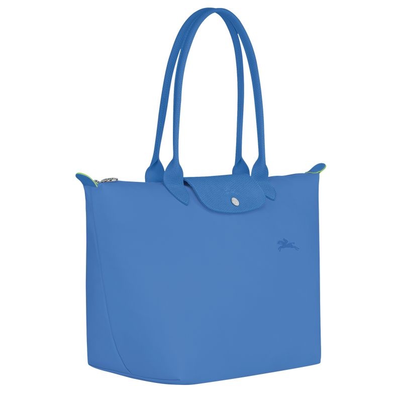 Longchamp Le Pliage Green L Tote Tassen Dames Blauw | 4891-XKEGI