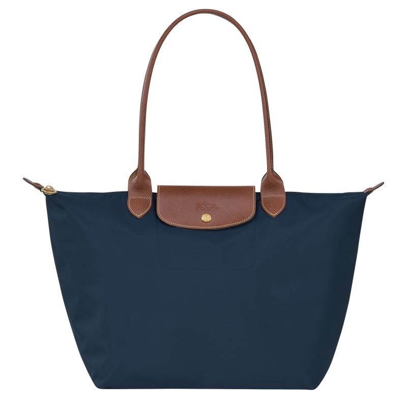 Longchamp Le Pliage Original L Tote Tassen Dames Donkerblauw | 3726-YKGVT