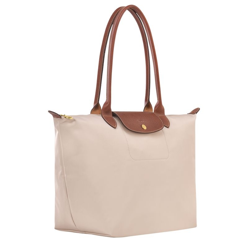 Longchamp Le Pliage Original L Tote Tassen Dames Wit | 8315-RINWD