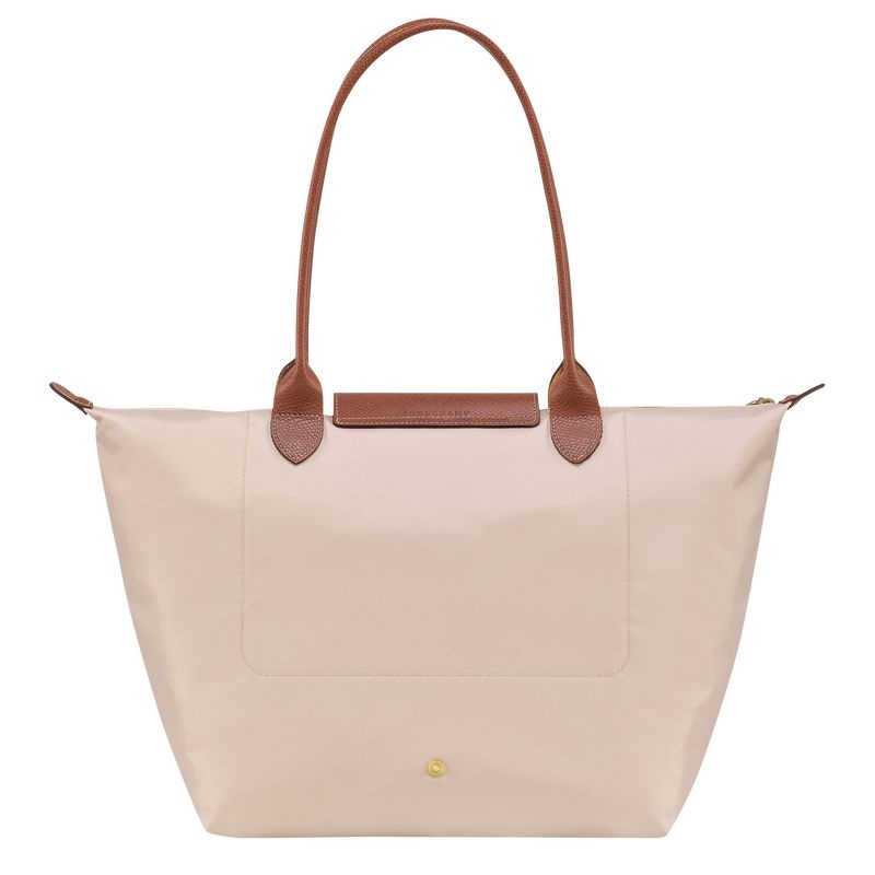 Longchamp Le Pliage Original L Tote Tassen Dames Wit | 8315-RINWD