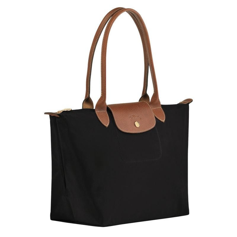 Longchamp Le Pliage Original M Tote Tassen Dames Zwart | 9368-OHEFN