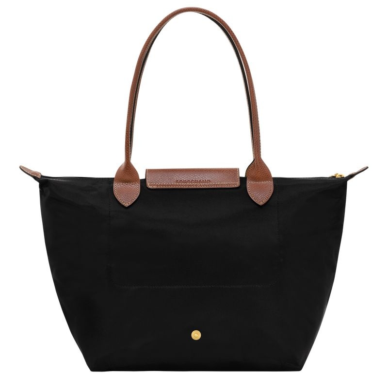 Longchamp Le Pliage Original M Tote Tassen Dames Zwart | 9368-OHEFN