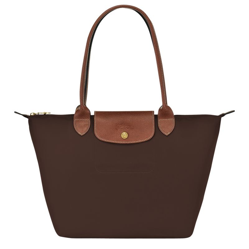 Longchamp Le Pliage Original M Tote Tassen Dames Chocola | 2843-ISCON